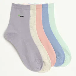 Camey Women Pack Of 5 Cotton Assorted Ankle Socks-image-77