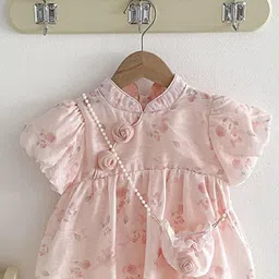 LULU & SKY Checked Flutter Sleeve Fit & Flare Dress-image-8