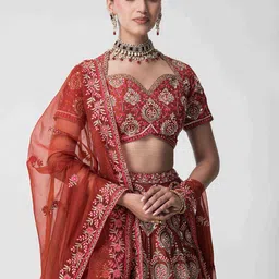 The Front Row Embellished Beads and Stones Ready to Wear Lehenga & Blouse With Dupatta image 3