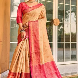 Anouk Ethnic Motifs Zari Kanjeevaram Saree-image-13