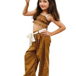 BAESD Girls Printed Square Neck Top With Palazzos-picture-14