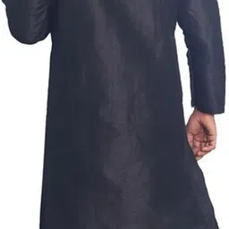 House of Aqss Men Regular Dupion Silk Kurta with Pyjamas image 3