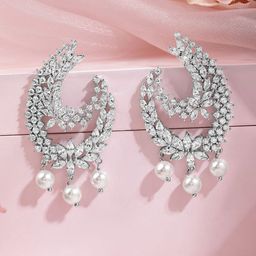 Rubans Crescent Shaped Drop Earrings-image-11