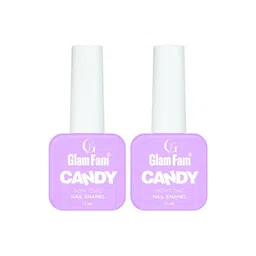 GlamFam Set Of 2 Candy Non Toxic Nail Enamel 12 ml Each - Lilac - 10-23