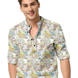 ISUEL FAB Men Ethnic Motifs Printed Casual Shirt-picture-15