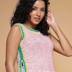 Velvery Women Sweater Vest with Applique Detail-image-55