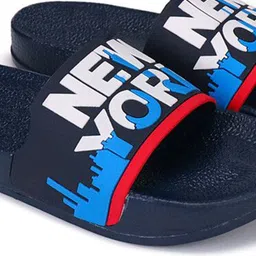 PENNEN Men Self Design Synthetic Slider Flip Flops image 5