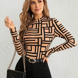 TANDUL Geometric Print Top-image-12