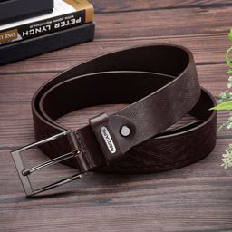Red Tape Men Textured Leather Belt-6