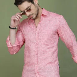 The Roadster Lifestyle Co. Men Classic Fit Solid Spread Collar Cotton Casual Shirt-picture-27