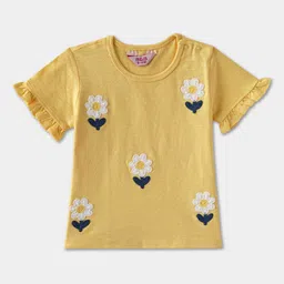 R&B Girls Floral Embroidered Cotton Top-picture-20