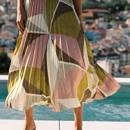 LULU & SKY Printed A-Line Maxi Skirt-image-48