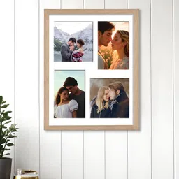 Art Street Beige & White 4 Openings Wooden Wall Photo Frame-image-75