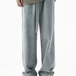 StyleCast x Revolte Men Relaxed Fit Mid-Rise Light Fade Jeans-image-62