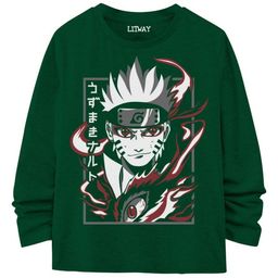 LITWAY Boys Printed Raw Edge T-shirt-image-59