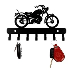 SEHAZ ARTWORKS Black Metal 7-Hooks Key Holders-image-56