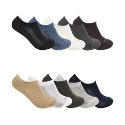 One8 Men Pack Of 10 Patterned Cotton Anti-Microbial Shoe Liners-92