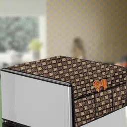 The Furnishing Tree Brown Plastic Refrigerator Cover-picture-45