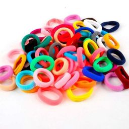 Blubby Set Of 50 Mini Elastic Soft Rubber Hairband-16