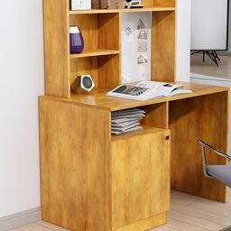 HEXA RED Brown Engineered Wood Study Table For Work From Home Students & Computer Table-29