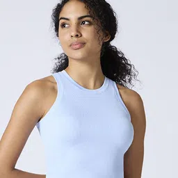 FEIER Women Tank Sleeveless Round Neck Crop Top-image-31