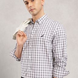 Nautica Slim Fit Striped Pure Cotton Casual Shirt-picture-13