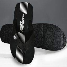 Woodland Men Printed Thong Flip-Flops-image-79