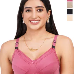 Liigne Women Pack Of 4 Maternity Non Padded Full Coverage Non Wired Bra-16