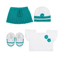 Pinkshierd Teal Wool Jumper Dress-image-42