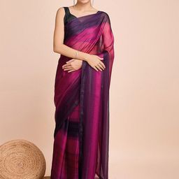 VRAGI Ready to Wear Mosschiffon Saree with Blouse Piece-image-62