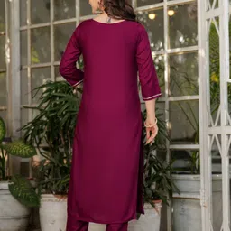 KALINI Women Ethnic Motifs Regular Kurta with Trousers & With Dupatta-11