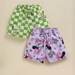 Biskid Girls Cotton Mid-Rise Printed Hot Pants Shorts-picture-19