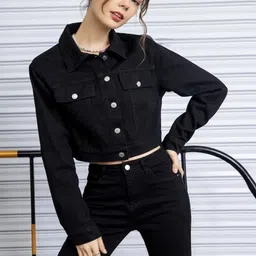Tripursundari Fashion Lightweight Crop Denim Trucker Jacket-picture-18
