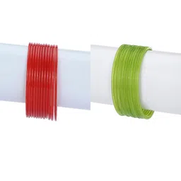 SOMIL Red Alloy Bangle-image-88