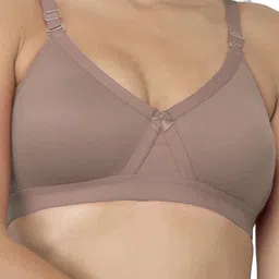 College Girl Pack of 2 Solid Full Coverage Lightly Padded Non-Wired Minimizer Bra image 5