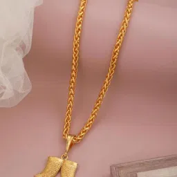 Alloy Gold Plated 2 Nankh GOLDEN JOIN & JAYPURI Gold-plated Alloy Pendant Set-image-47