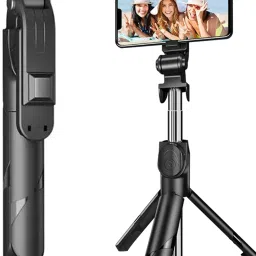 WRADER Bluetooth Selfie Stick with Bluetooth Shutter Remote for Selfies and Vlog Mobile Bluetooth Selfie Stick-0