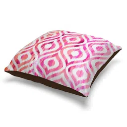 BIANCA Set of 2 Pink & White Geometric Square Cushion Covers image 3