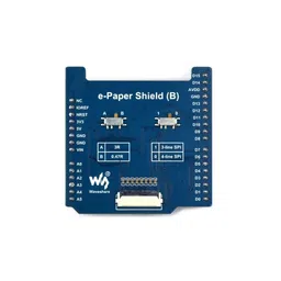 Waveshare Universal E-Paper Raw Panel Driver Shield (B) For NUCLEO / Arduino, Onboard MX25R6435F Flash Chip, Supports Expanding External RAM image 2