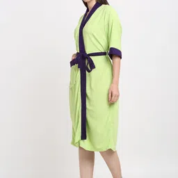 Creeva Everyday Collection Tie-Up Front Pocket Terry Bath Robe image 5