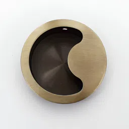 Rab Beige & Brown Matte Finished Rust Proof Drawer Handle image 4