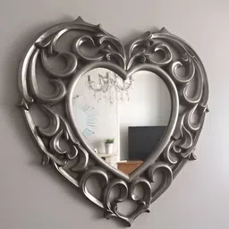 VAS collection home Black Textured Wooden Wall Mirror-32