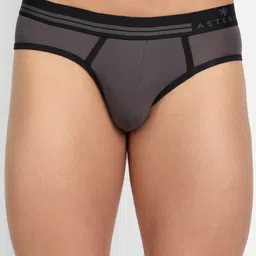 Asterisk Men Pack of 3 Supersoft Durable Micro Modal Briefs MBR-2MGY&1FGN-S-02 image 4