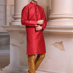 Moda Rapido Men Printed Regular Kurta with Churidar image 5