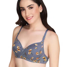 Aamarsh Floral Printed Full Coverage Minimizer Bra - 360 Degree Support image 5