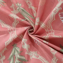 Arrabi Peach-Colored Set of 6 Printed Diwan Set image 2
