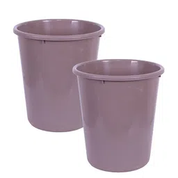 Kuber Industries Brown 2 Pieces Garbage Open Dustbins 10 L image 4