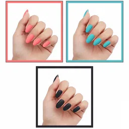 krayons Set of 3 Gel Based Quick Dry Nail Enamel 6ml Each - Shade 01, 13, 07 image 3