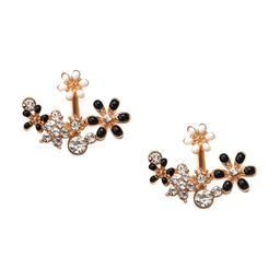 Goho Stone Studded Contemporary Stud Earrings-49
