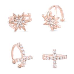 AMI Set of 2 Contemporary Ear Cuff Earrings image 3